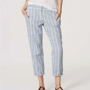 Ann Taylor Loft striped pants